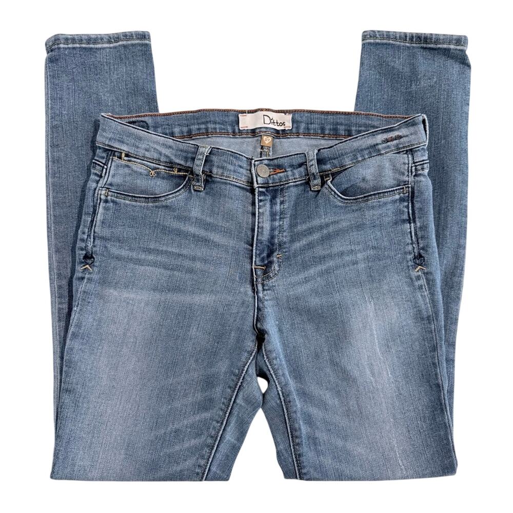 Dittos Women’s Skinny Jeans Size 29 Distressed Denim Zip Fly